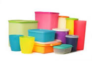 plastic colored containers